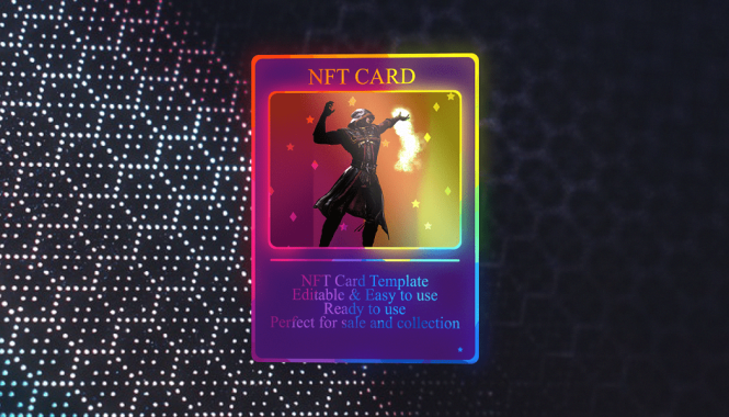 NFT card template