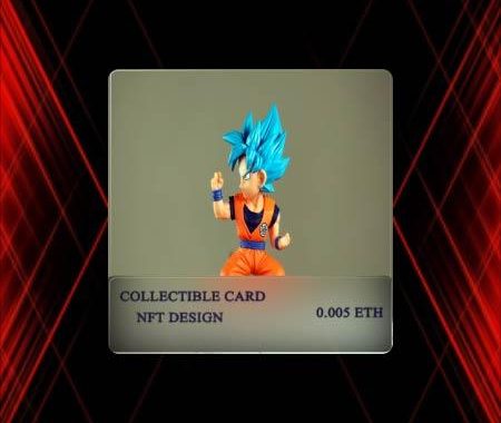 Collectible NFT Trading card template