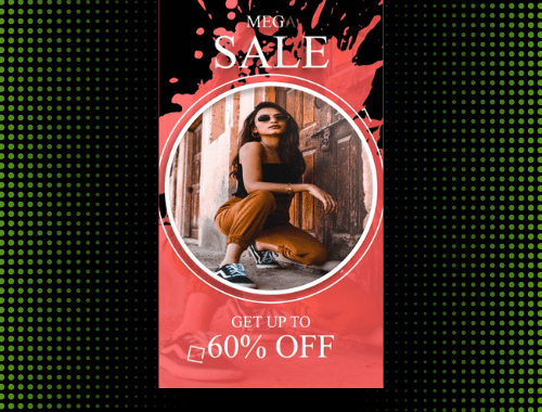 Vertical Product Sale Promo Video AE template