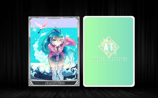 Anime game card template Vol5