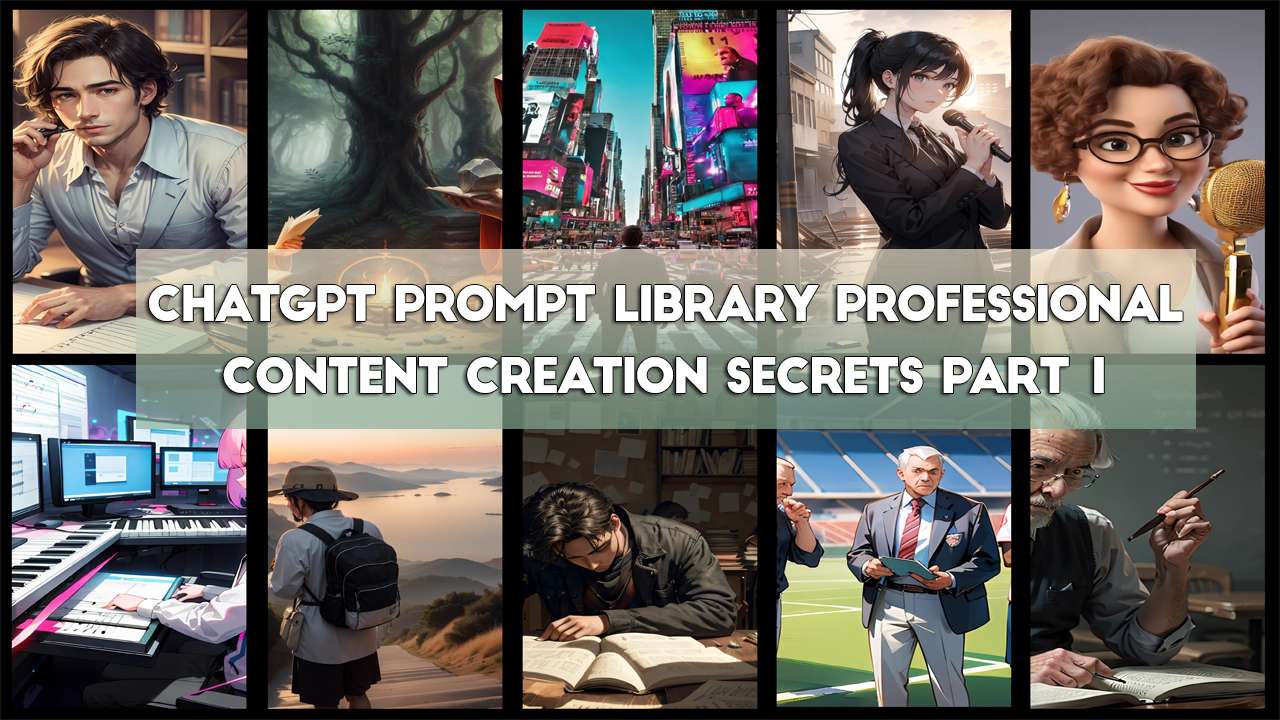 ChatGPT Prompt Library Professional Content Creation Secrets Part 1