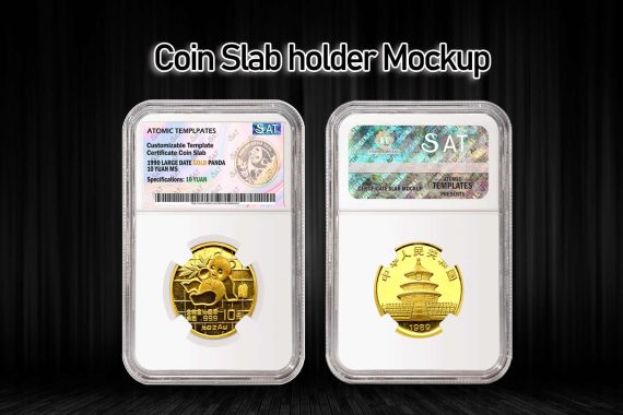 Coin Slab holder Mockup