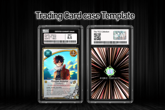 Trading card case Template