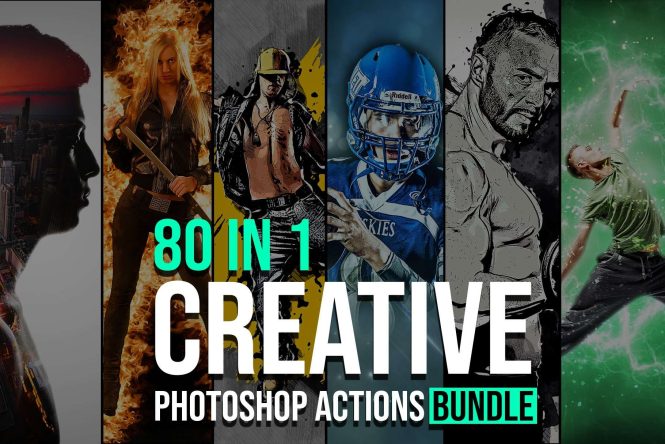 80 in 1 Photoshop Actions Bundle